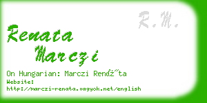 renata marczi business card